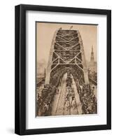 Opening of the new Tyne Bridge by King George V, Newcastle-upon-Tyne, 10 October 1928 (1935)-Unknown-Framed Photographic Print