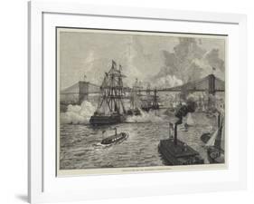 Opening of the New York and Brooklyn Suspension Bridge-null-Framed Giclee Print