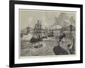 Opening of the New York and Brooklyn Suspension Bridge-null-Framed Giclee Print