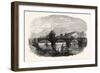 Opening of the North Devon Railway: the Iron Railway Bridge over the River Taw Near Barnstaple 1854-null-Framed Giclee Print