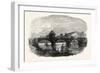 Opening of the North Devon Railway: the Iron Railway Bridge over the River Taw Near Barnstaple 1854-null-Framed Giclee Print