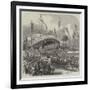 Opening of the Paris Exhibition, Arrival of the Emperor and Empress at the Grand Entrance-null-Framed Giclee Print
