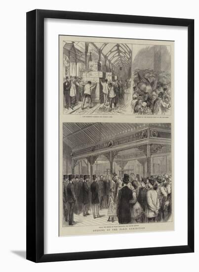 Opening of the Paris Exhibition-null-Framed Giclee Print