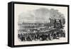 Opening of the Pier at Clevedon Somersetshire, UK, 1869-null-Framed Stretched Canvas