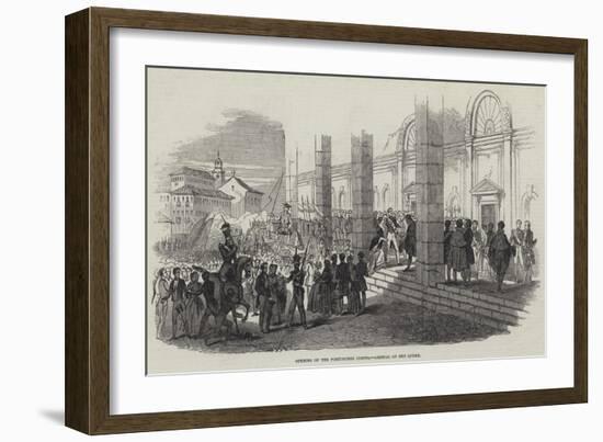Opening of the Portuguese Cortes, Arrival of the Queen-null-Framed Giclee Print
