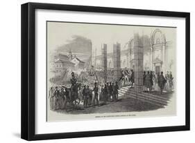Opening of the Portuguese Cortes, Arrival of the Queen-null-Framed Giclee Print