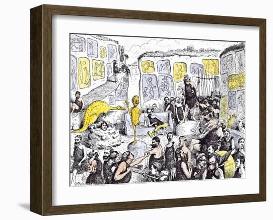 Opening of the Primeval Royal Academy-Edward Tennyson Reed-Framed Giclee Print