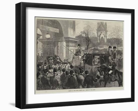 Opening of the Royal Albert Hall, Arrival of the Queen-null-Framed Giclee Print