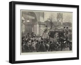 Opening of the Royal Albert Hall, Arrival of the Queen-null-Framed Giclee Print