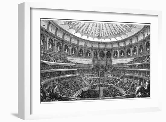 Opening of the Royal Albert Hall, London, 29 March 1871-null-Framed Giclee Print