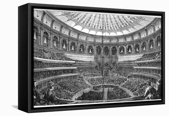 Opening of the Royal Albert Hall, London, 29 March 1871-null-Framed Stretched Canvas