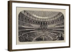 Opening of the Royal Albert Hall of Arts and Sciences by Her Majesty, 29 March 1871-null-Framed Giclee Print