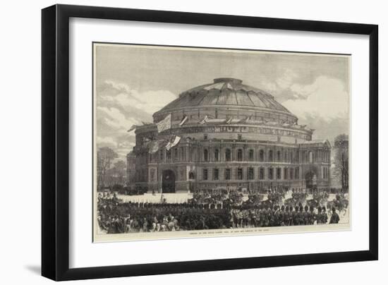 Opening of the Royal Albert Hall of Arts and Sciences by the Queen-null-Framed Giclee Print