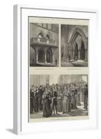 Opening of the Royal Courts of Justice-null-Framed Giclee Print