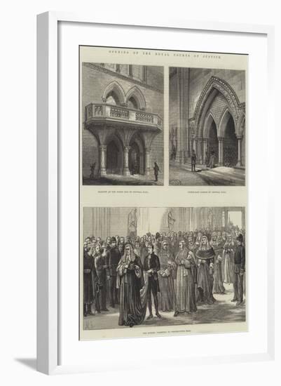 Opening of the Royal Courts of Justice-null-Framed Giclee Print