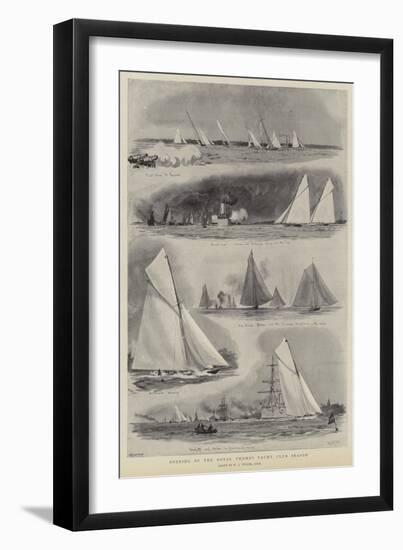 Opening of the Royal Thames Yacht Club Season-William Lionel Wyllie-Framed Premium Giclee Print