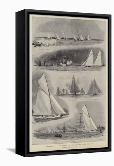 Opening of the Royal Thames Yacht Club Season-William Lionel Wyllie-Framed Stretched Canvas