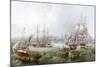 Opening of the South Outlet, Sunderland Docks, 1856-Mark Thompson-Mounted Giclee Print