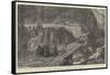 Opening of the St Gothard Railway, Tunnels and Zigzag Near Monte Piottino-null-Framed Stretched Canvas
