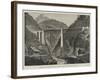 Opening of the St Gothard Railway, Viaduct on the Maderan Valley-null-Framed Giclee Print