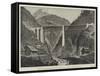 Opening of the St Gothard Railway, Viaduct on the Maderan Valley-null-Framed Stretched Canvas