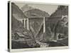 Opening of the St Gothard Railway, Viaduct on the Maderan Valley-null-Stretched Canvas