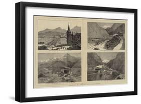 Opening of the St Gothard Tunnel-null-Framed Giclee Print