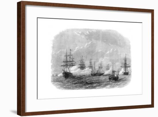Opening of the Suez Canal, Egypt, 1869-null-Framed Giclee Print