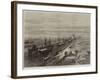 Opening of the Suez Canal, the Procession of Ships in the Canal-null-Framed Giclee Print