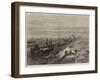 Opening of the Suez Canal, the Procession of Ships in the Canal-null-Framed Giclee Print