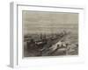 Opening of the Suez Canal, the Procession of Ships in the Canal-null-Framed Giclee Print