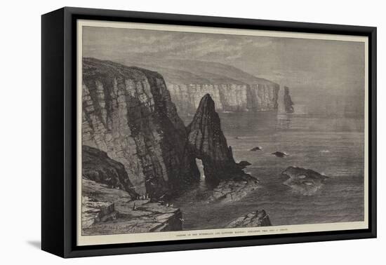 Opening of the Sutherland and Caithness Railway, Duncansby Head, John O' Groats-Samuel Read-Framed Stretched Canvas