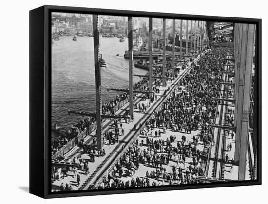Opening of the Sydney Harbour Bridge-null-Framed Stretched Canvas