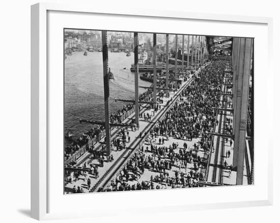 Opening of the Sydney Harbour Bridge-null-Framed Photographic Print