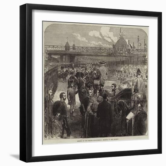 Opening of the Thames Embankment, Reading of the Address-null-Framed Giclee Print