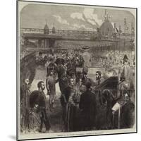 Opening of the Thames Embankment, Reading of the Address-null-Mounted Giclee Print