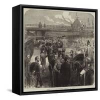 Opening of the Thames Embankment, Reading of the Address-null-Framed Stretched Canvas
