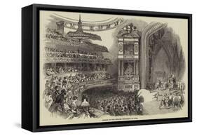 Opening of the Theatre Historique, at Paris-null-Framed Stretched Canvas