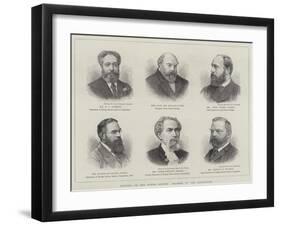 Opening of the Tower Bridge, Leaders of the Enterprise-null-Framed Giclee Print