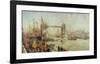 Opening Of Tower Bridge-William Lionel Wyllie-Framed Premium Giclee Print