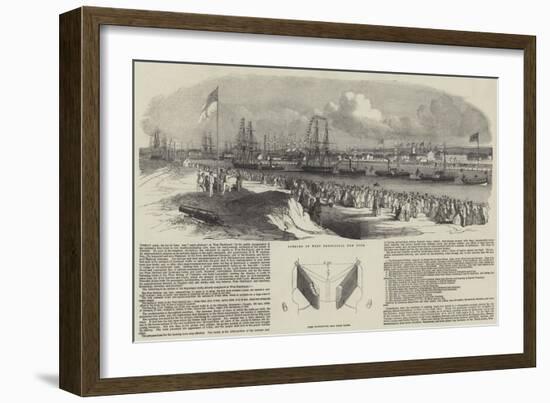 Opening of West Hartlepool New Dock-Edwin Weedon-Framed Giclee Print