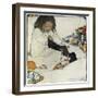 Opening the Christmas Stocking, 1902-Jessie Willcox-Smith-Framed Giclee Print