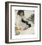 Opening the Christmas Stocking-Jessie Willcox-Smith-Framed Premium Giclee Print