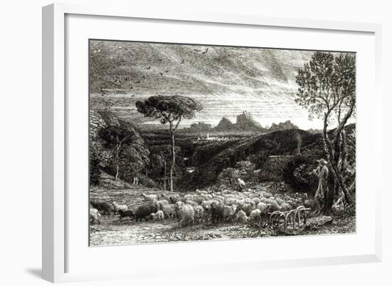 Opening the Fold, Early Morning, 1880-Samuel Palmer-Framed Photographic Print