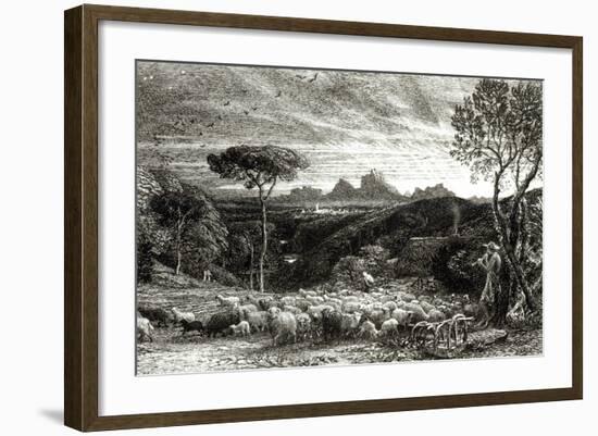 Opening the Fold, Early Morning, 1880-Samuel Palmer-Framed Photographic Print