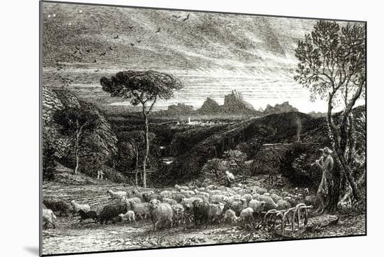 Opening the Fold, Early Morning, 1880-Samuel Palmer-Mounted Photographic Print