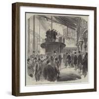 Opening the Metropolitan Main-Drainage Works at Crossness, the Prince of Wales Starting the Engines-null-Framed Giclee Print