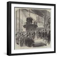 Opening the Metropolitan Main-Drainage Works at Crossness, the Prince of Wales Starting the Engines-null-Framed Giclee Print