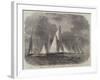 Opening Trip of the Royal Thames Yacht Club, the Fleet Off Greenhithe-Edwin Weedon-Framed Giclee Print