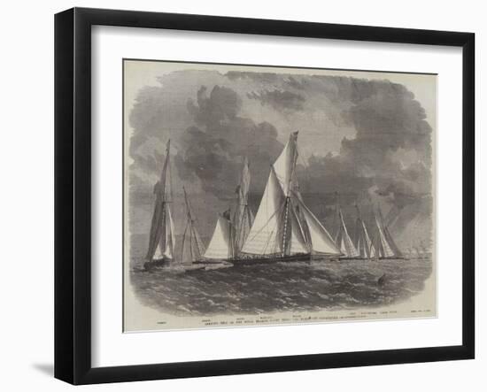 Opening Trip of the Royal Thames Yacht Club, the Fleet Off Greenhithe-Edwin Weedon-Framed Giclee Print